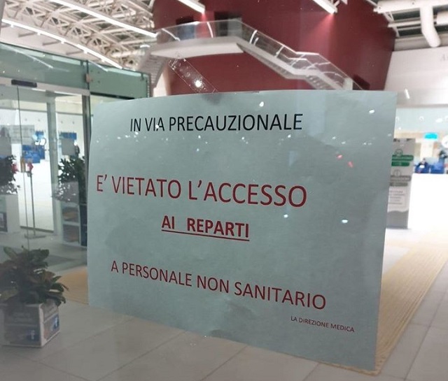 Italia Coronavirus Ospedale-Avvertimento1