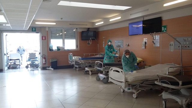 Mantova Coronavirus OspedalePoma-SanificazionePs1