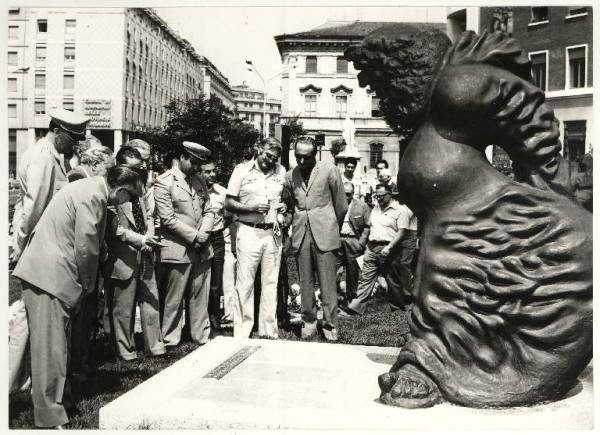 Mantova MonumentoTeofiloFolengo Inaugurazione-1977 1