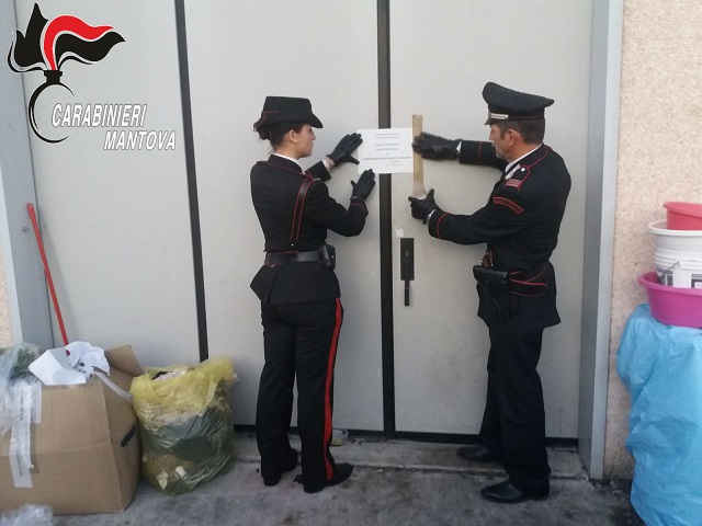 CastelGoffredo Carabinieri LaboratorioTessileCinese-30Ottobre