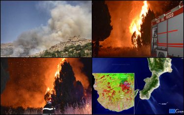 Italia Sud Incendi-Agosto1