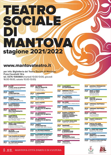 Mantova TeatroSociale Cartellone21-22