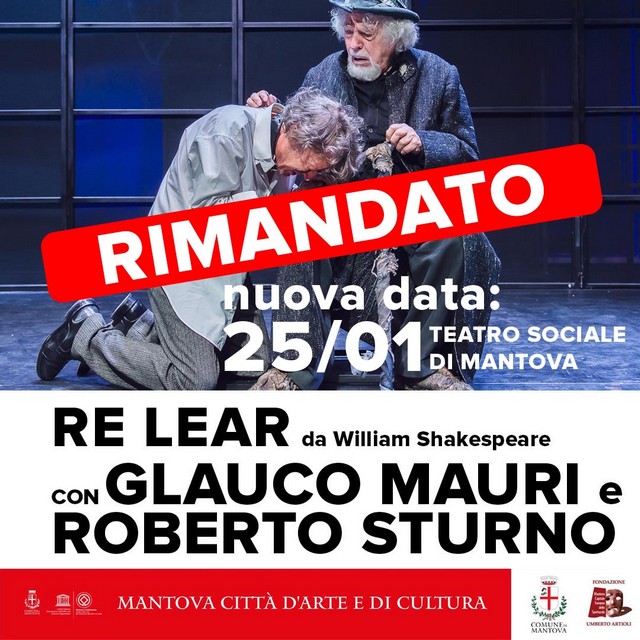 Mantova MantovaTeatro ReLear-Locandina-Rinvio
