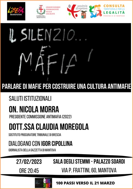 Mantova IlSilenzioèMafia Convegno Locandina
