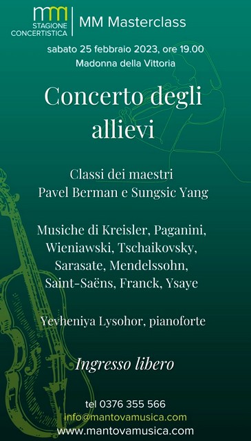 Mantova MantovaMusica Masterclass-ConcertoAllievi-Locandina