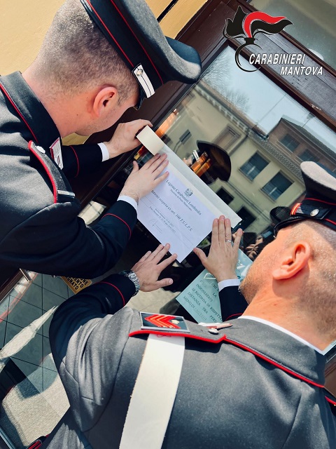 PortoMantovano Carabinieri SospensioneLicenzaBar1
