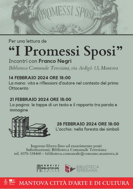 Mantova BibliotecaTeresiana PromessiSposi Locandina