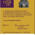Flash d’Arte: Il perduto tempio di Iside a Benevento. Incontro con Rosanna Pirelli al Museo Maca. Me...