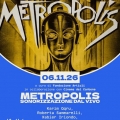 METROPOLIS: al Boccio l’inedita sonorizzazione dal vivo del film di Fritz Lang. Venerdì 6 novembre o...