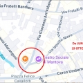 Lavori per il teleriscaldamento all'intersezione tra via Nievo e via Arrivabene. Da lunedì 19 ottobr...